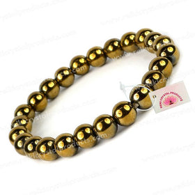 Golden Hematite Crystal Bracelet | Natural Healing Gemstone Bracelet for Grounding & Confidence