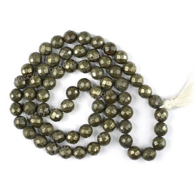 Pyrite Crystal Mala