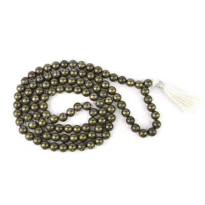 Natural Crystal Stone 8 mm 108 Round Beads Mala for Unisex