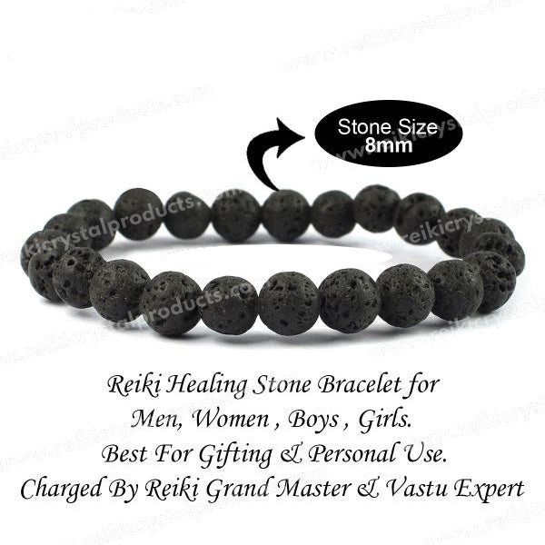 Lava healing bracelet for strength courage and calmness