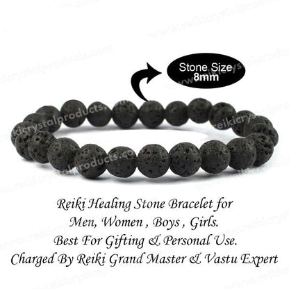 Lava healing bracelet for strength courage and calmness