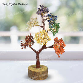 7 Chakra Natural Chip 500 Beads Tree