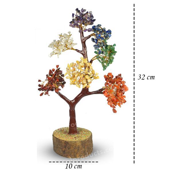 7 Chakra Natural Chip 500 Beads Tree