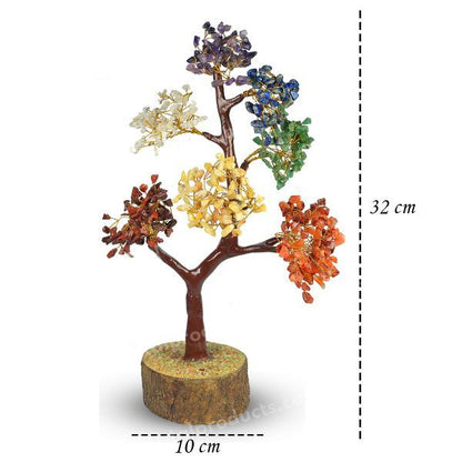 7 Chakra Natural Chip 500 Beads Tree