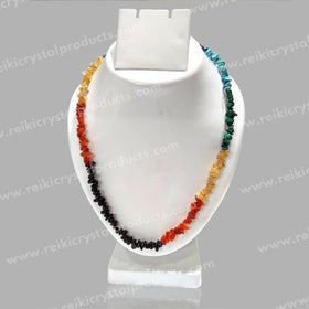 Natural Crystal Stone Chip Beads Mala / Necklace