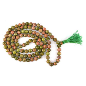 Unakite Crystal Mala