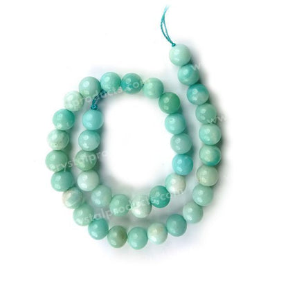 Natural Crystal Stone 10 mm Round Loose Beads 35-40 pcs for Making Bracelet Mala Necklaces