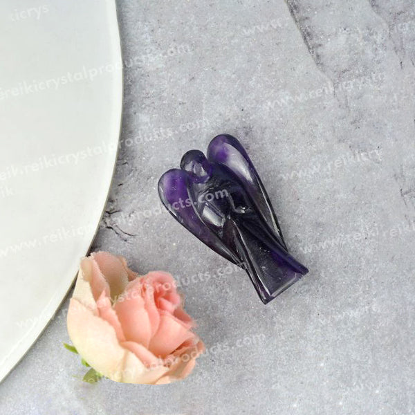 Natural Crystal Angel Size 2.4 cm (1 inch)