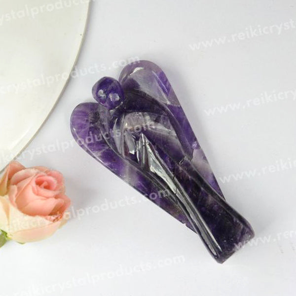 Natural Crystal Angel Size 7.6 cm (3 inch)