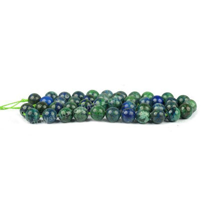 Azurite 8 mm Round Loose Beads 45-50 pcs for Making Bracelet Mala Necklaces