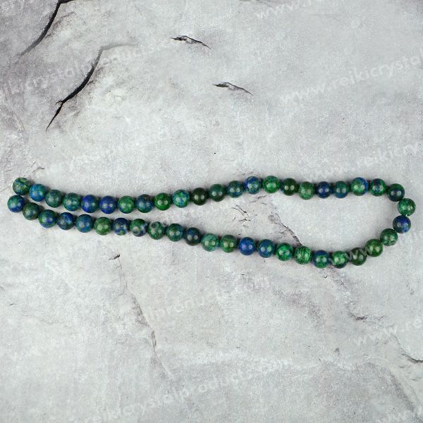Azurite 8 mm Round Loose Beads 45-50 pcs for Making Bracelet Mala Necklaces
