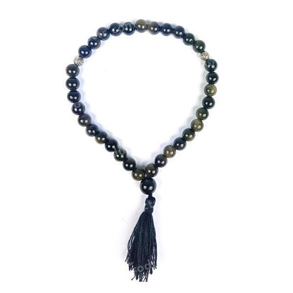 Natural Crystal Stone Tasbeeh Jaap Mala for Prayer 33 Beads 8 mm
