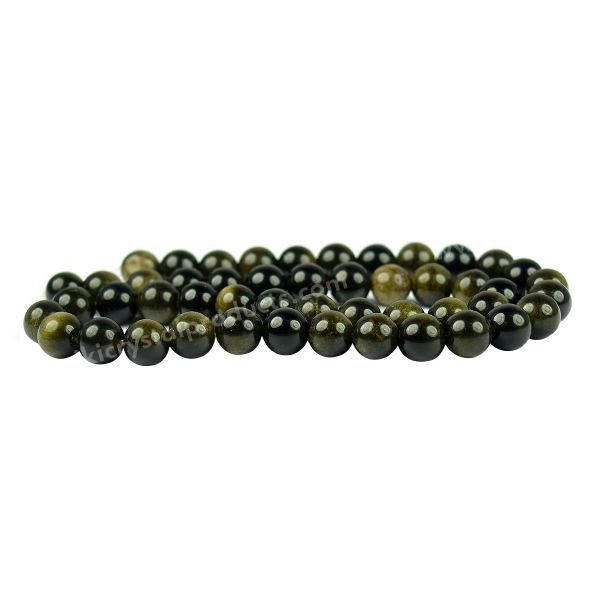 8 mm Black Obsidian Round Beads DIY Jewelry Supplies