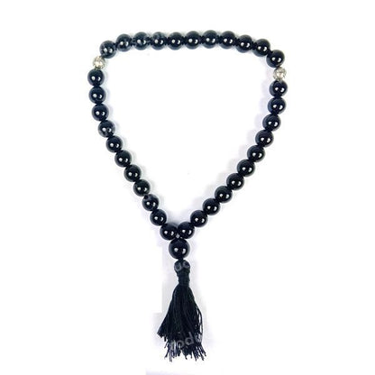 Natural Crystal Stone Tasbeeh Jaap Mala for Prayer 33 Beads 8 mm