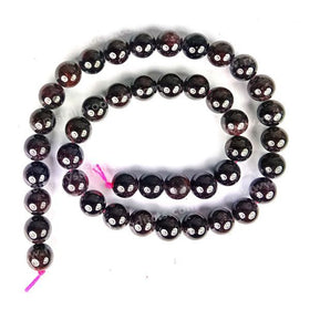 Natural Garnet 10 mm Round Loose Beads for Jewelry Making