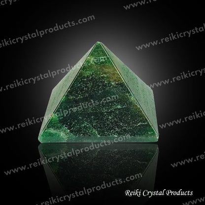 Natural Green Aventurine Feng Shui Crystal Pyramid 10–15 mm