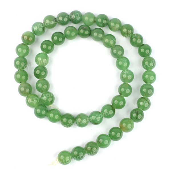 Natural Crystal Stone 8 mm Round Loose Beads 45-50 pcs for Making Bracelet Mala Necklaces
