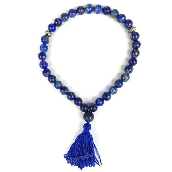 Natural Crystal Stone Tasbeeh Jaap Mala for Prayer 33 Beads 8 mm
