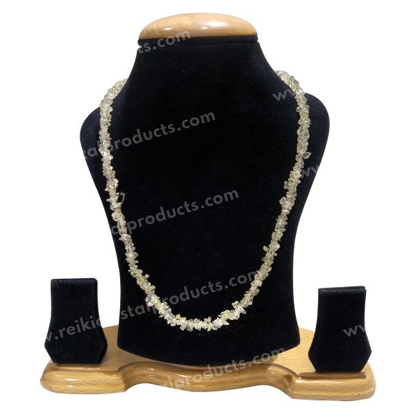 Lemon Quartz Chip Mala / Necklace