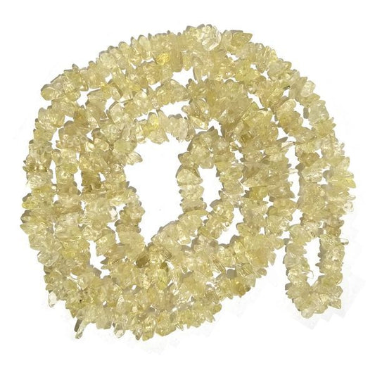 Lemon Quartz Chip Mala / Necklace