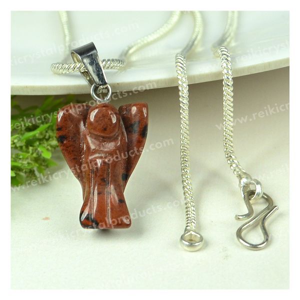 Mahogany Obsidian Pendant With Chain