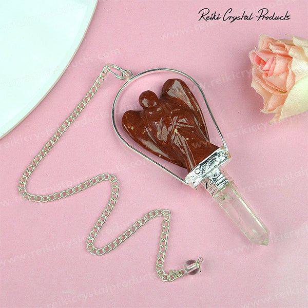 Natural Crystal Stone Angel Dowser - Pendulum
