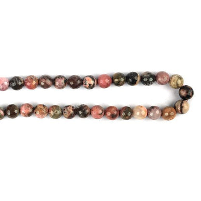 Rhodonite Gemstone Loose Beads 8 mm Round 45-50 Pieces