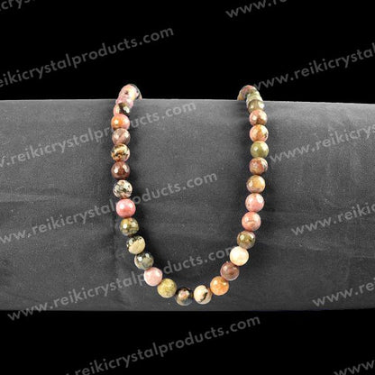 Rhodonite Gemstone Beads Strand for Handmade Jewelry