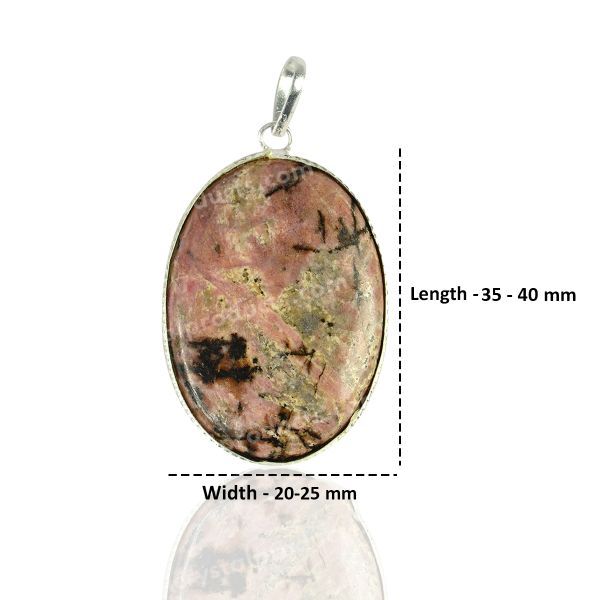 Rhodonite Oval Pendant