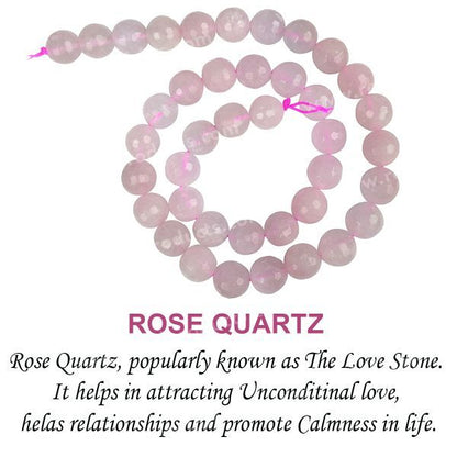 Natural Rose Quartz crystal faceted beads for DIY jewelry