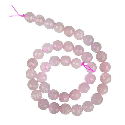 Natural Rose Quartz 10mm faceted loose beads for jewelry making