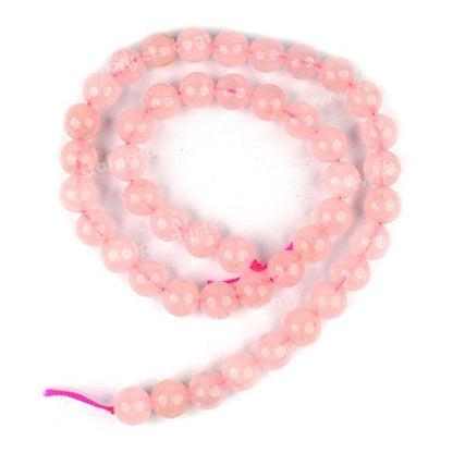 Natural Crystal Stone 8 mm Round Loose Beads 45-50 pcs for Making Bracelet Mala Necklaces