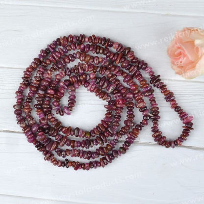 Ruby Chip Mala / Necklace