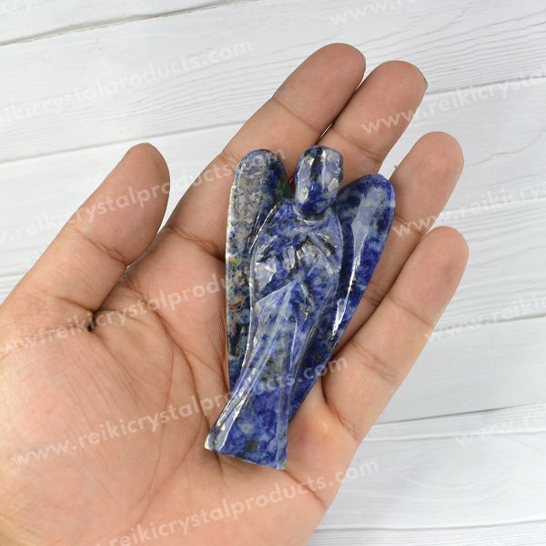 Natural Crystal Angel Size 7.6 cm (3 inch)