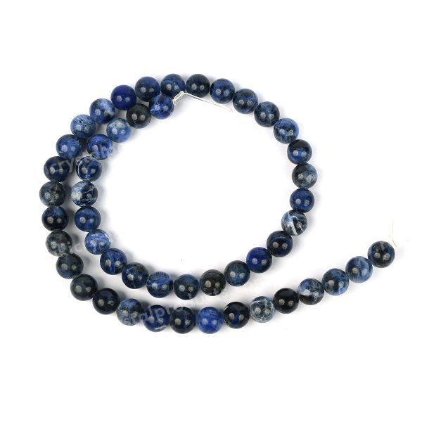 Natural Sodalite 8mm round loose beads for jewelry making