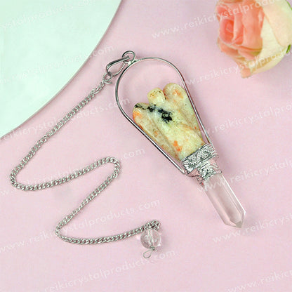 Natural Crystal Stone Angel Dowser - Pendulum