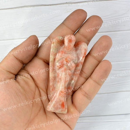 Natural Crystal Angel Size 7.6 cm (3 inch)