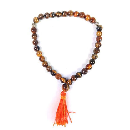 Natural Crystal Stone Tasbeeh Jaap Mala for Prayer 33 Beads 8 mm