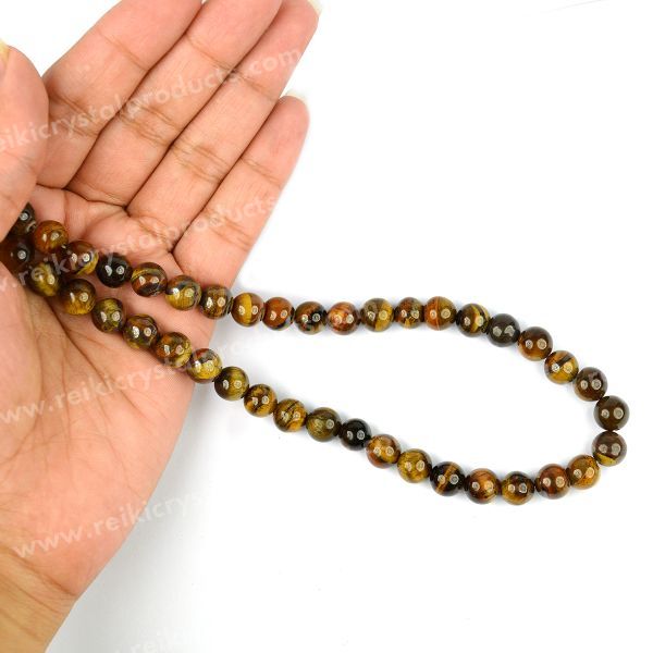Golden brown Tiger Eye beads for jewelry design
