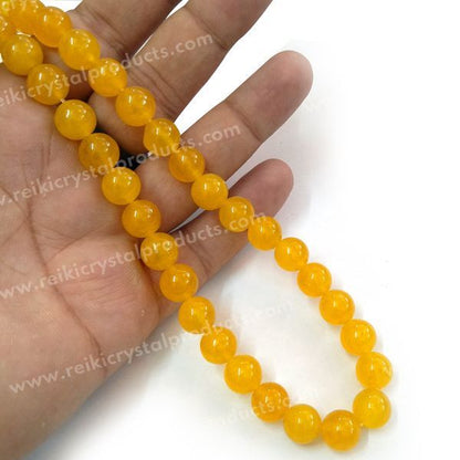 Yellow Aventurine gemstone 10mm round beads strand