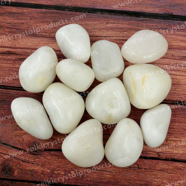 White Agate Single Tumble Stone Pack of 1 pc