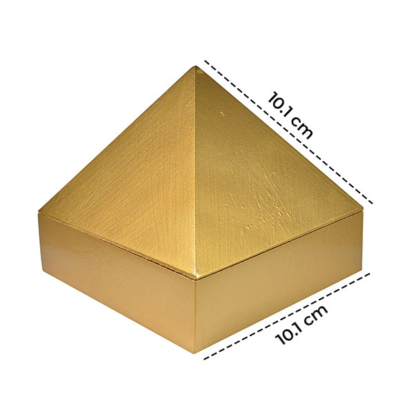 Wooden Pyramid Plain Wish Box Size 10.1 cm (4 inch)