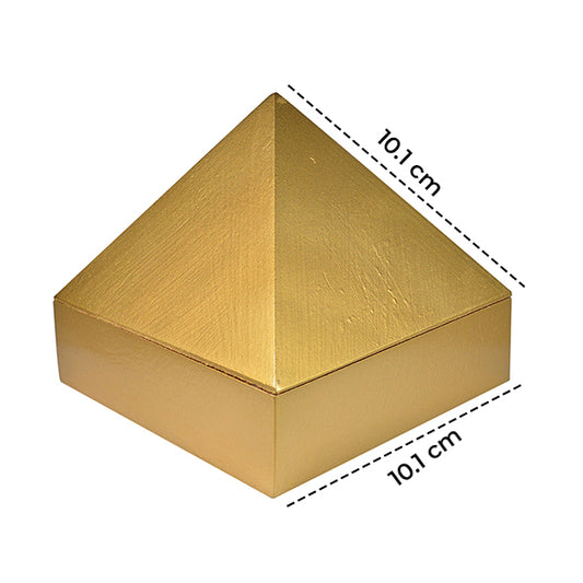 Wooden Pyramid Plain Wish Box Size 10.1 cm (4 inch)