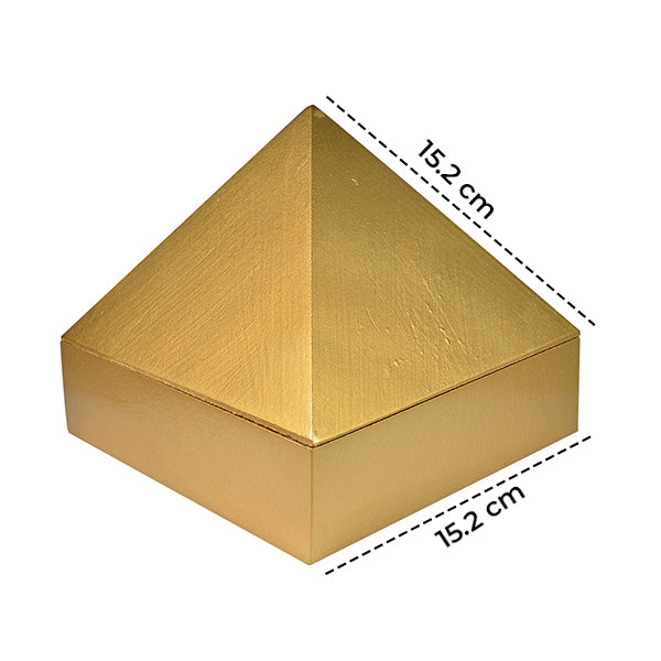 Wooden Pyramid Plain Wish Box 15.2 cm