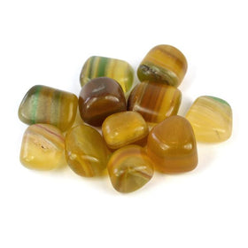Yellow Fluorite Tumble Stone