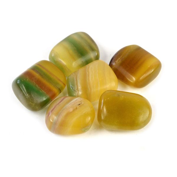 Yellow Fluorite Tumble Stone