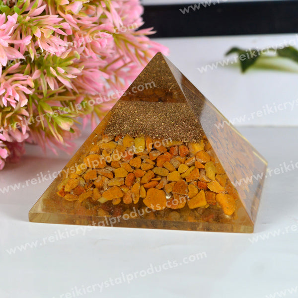 Natural Orgone / Orgonite Pyramid 60 mm