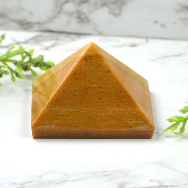 Yellow Jasper Pyramid for Reiki Healing / Grid and Vastu Correction