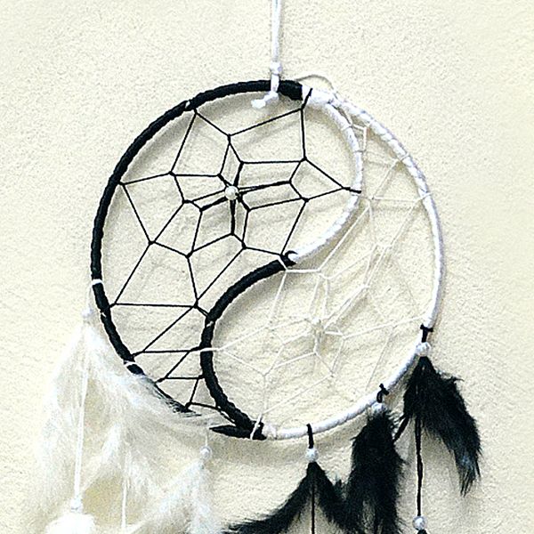 Yin Yang Dream Catcher Wall Hanging 1 pc