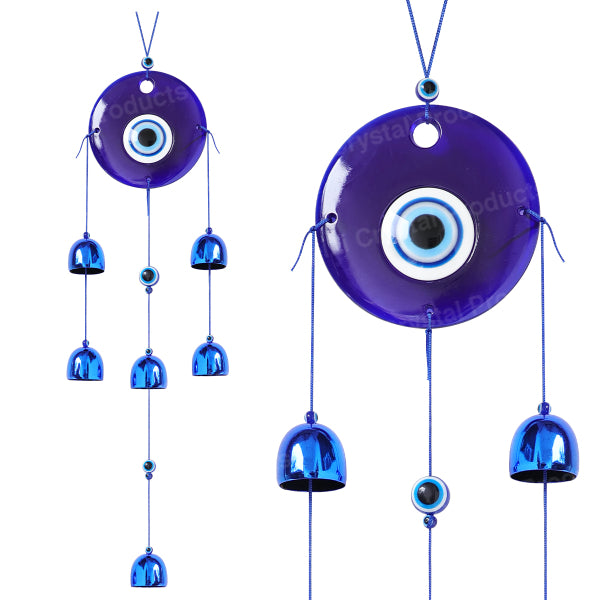 Feng Shui Evil Eye Wind Chime Hanging for Window Balcony Decor Home Door Decoration
